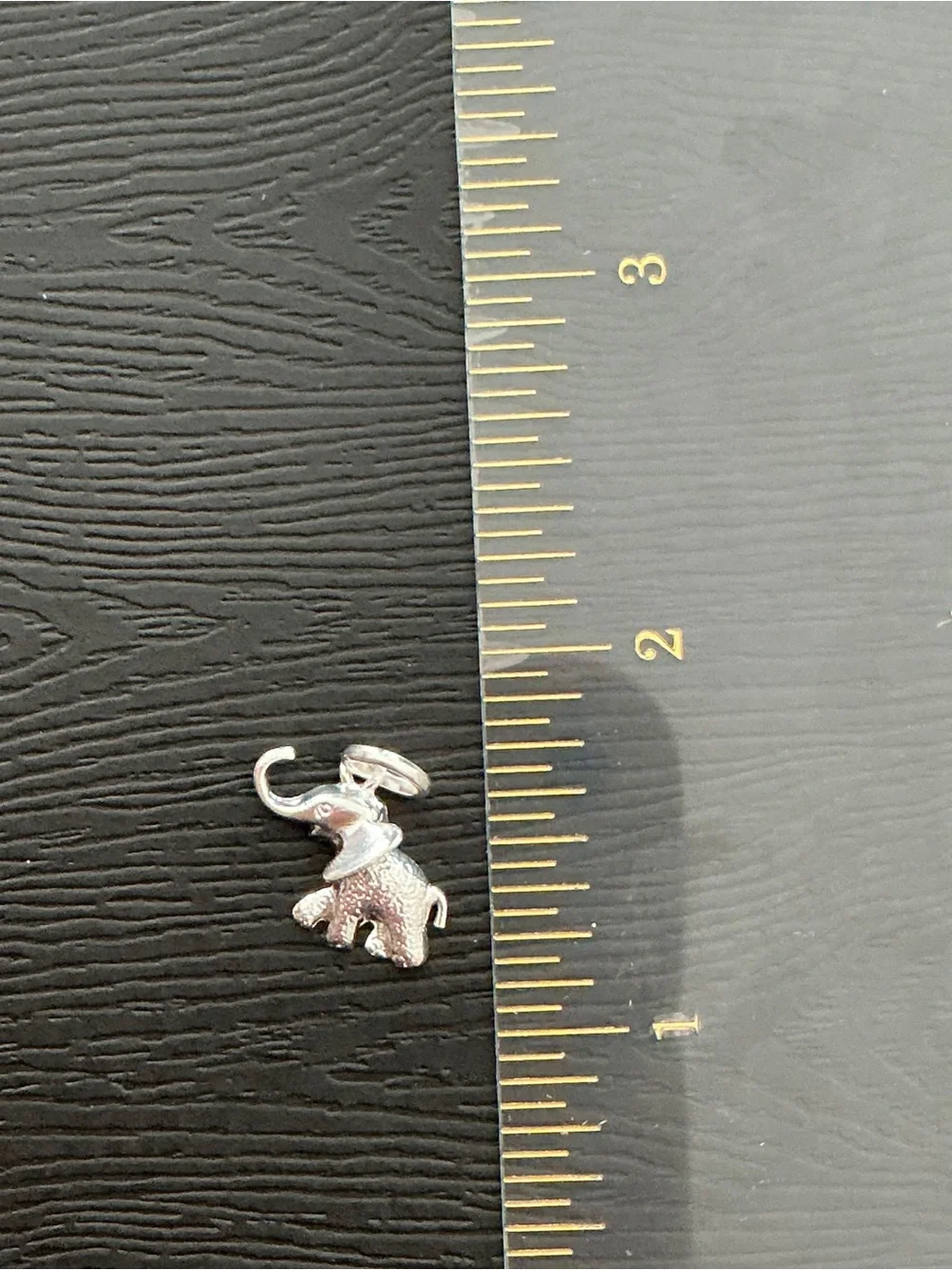 NEW 925 Peruvian Sterling Silver Lucky Elephant Pendant Charm 0.4